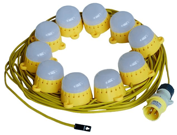 110V 22M MOULDED LED FESTOON STRING LIGHT IP44 LIGHTING STRING HEAVY DUTY