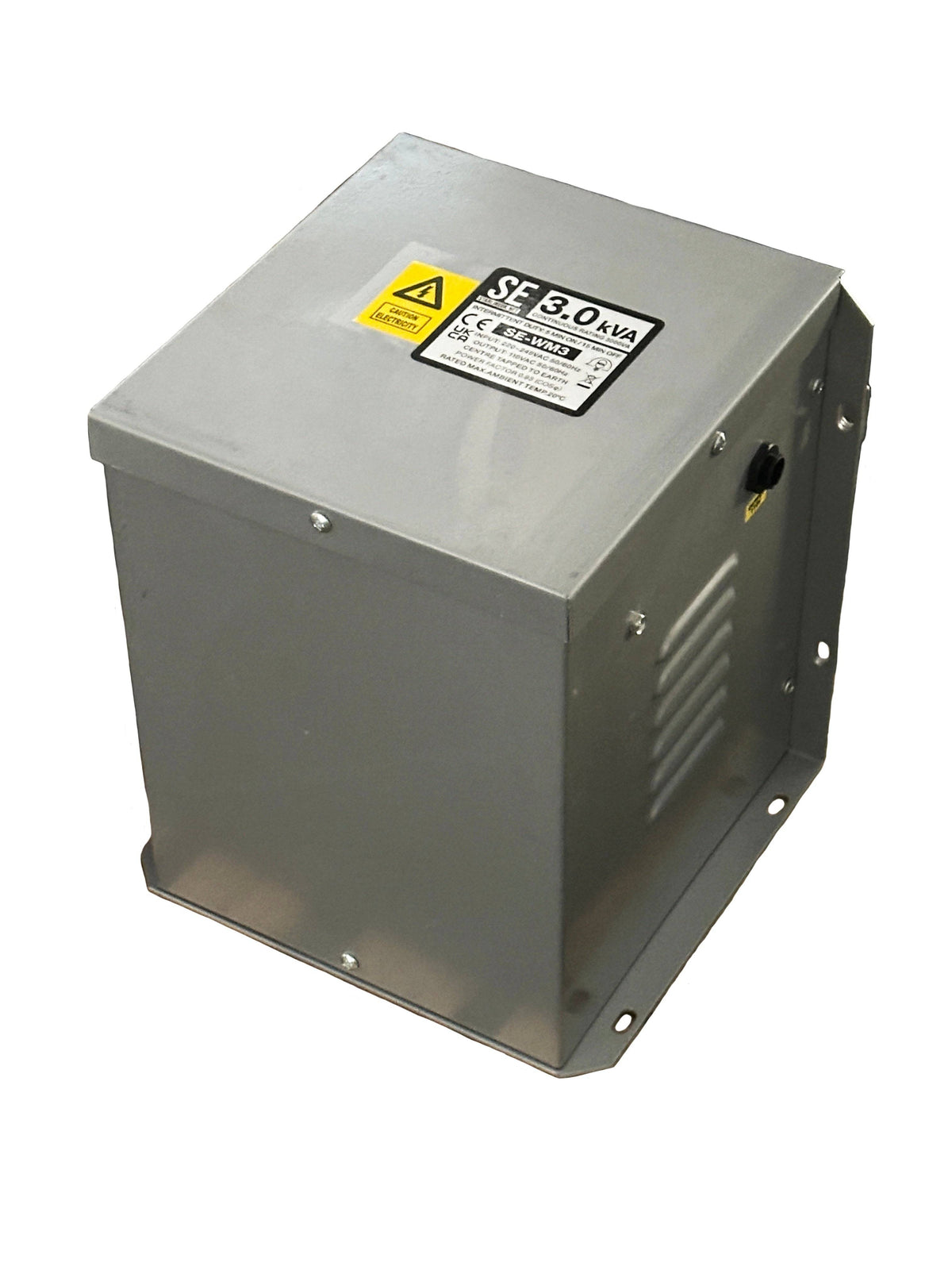 3KVA 230V-110V CTE (55-0-55) WALL OR FLOOR MOUNTED INDUSTRIAL TRANSFORMER GREY IP23 CASE