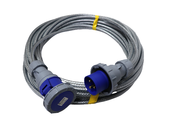20M 6MM 3-CORE SY EXTENSION LEAD 230V 32A IP67 PLUG AND COUPLER FITTED