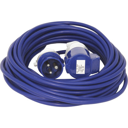 230V 16A IP44 14M EXTENSION LEAD BLUE CABLE