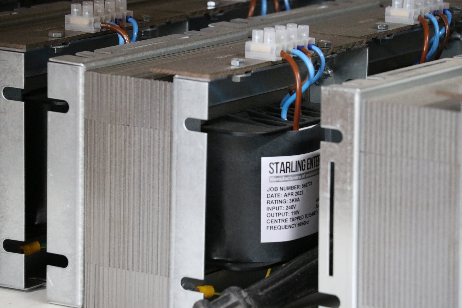 Close up of transformer core stock