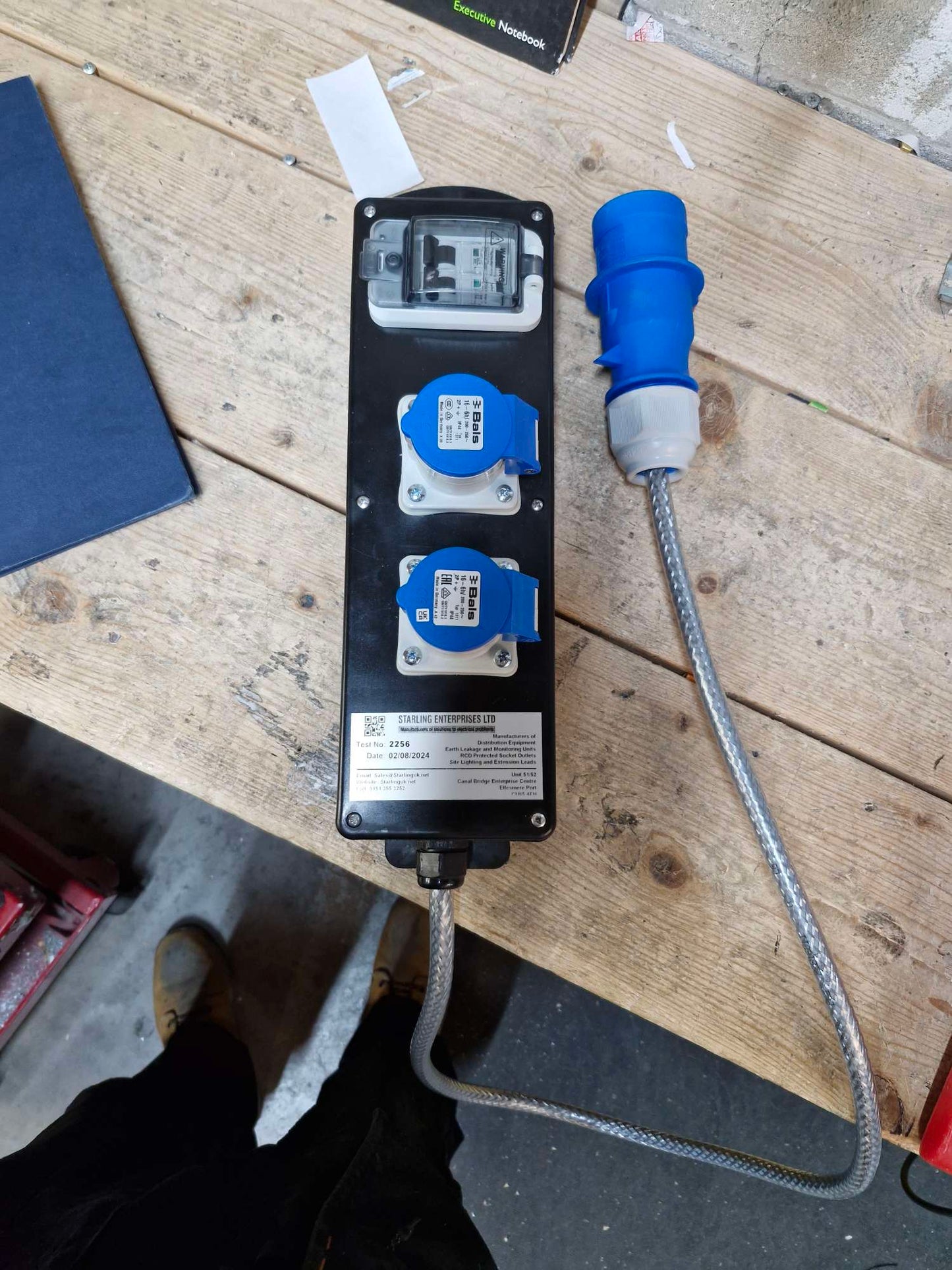 FLAT RUBBER BOX WITH SOCKETS AND RCBOS