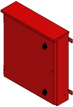WALL-MOUNTED SINGLE DOOR DISTRIBUTION BOARD - 8-WAY 3-PHASE SCHNEIDER PAN ASSEMBLY