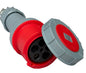400V 415V 3P+N+E 125A IP67 TRAILING SOCKET/COUPLER RED
