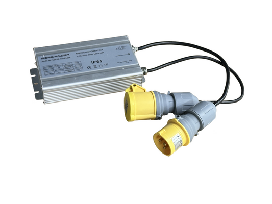 3HR EMERGENCY BACKUP 110V 16A IP44 PLUG AND COUPLER FITTED FOR 22M FESTOON KIT